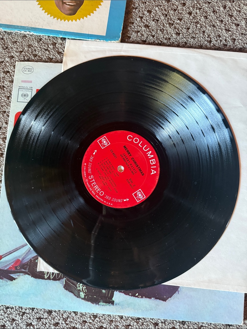Johnny Mathis Vinyl Record Lot - Merry Christmas + Greatest Hits - Picture 5 of 9
